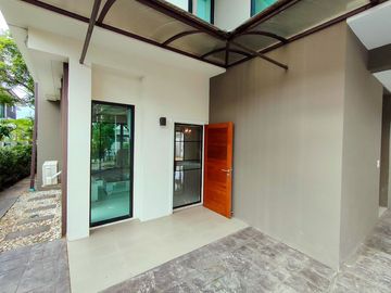 Modern style house for sale with fish pond in a secured Mooban, San Kamphaeng, Chiang Mai