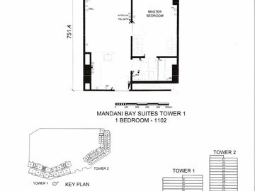 For Sale One BR Unit with Parking Area in Mandani Bay