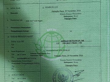 Dijual Tanah Kavling di Palangka Raya Dekat Universitas Kristen Palangka Raya