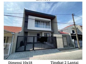 Rumah Manyar Jaya 2 Lantai Mewah Gress Baru Dekat Raya Merr Manyar Kartika Rejo Kertajaya