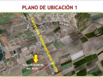 Terreno en Chancay, 4 has Al lado de la carretera Panamericana