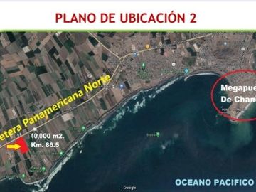 Terreno en Chancay, 4 has Al lado de la carretera Panamericana