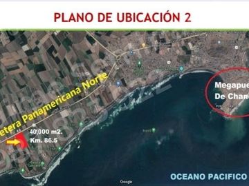 Terreno en Chancay, 4 has Al lado de la carretera Panamericana