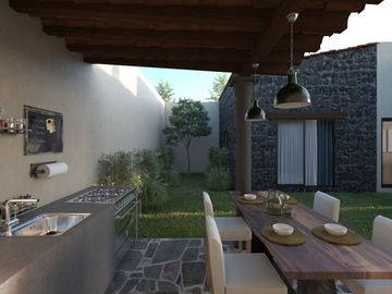 Casa de un piso, 190 m2, 3 rec, amenidades, privada en San Miguel de Allende