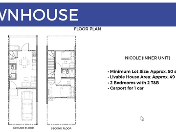 2 Bedroom Townhouse for Sale at Solviento Villas, Bacoor Boulevard