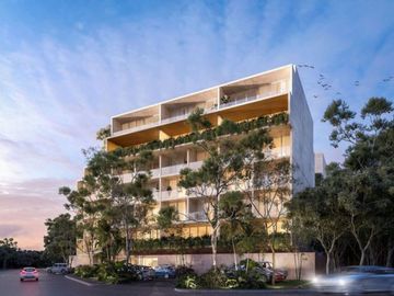 Departamento con terraza, Gimnasio, Alberca, Lounge Bar y Cancha de Padel, Zona Norte, Merida.