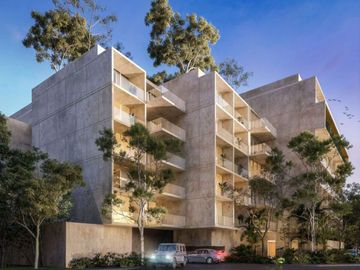 Departamento con terraza, Gimnasio, Alberca, Lounge Bar y Cancha de Padel, Zona Norte, Merida.