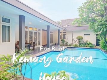 For Rent Garden House with Furnished & Private Pool, at Bangka Kemang Jakarta Selatan