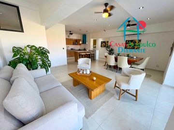 ¡Tu nuevo hogar en Acapulco! Amplio departamento con terraza, vista a la alberca y precio especial