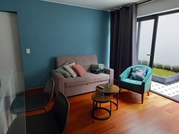 ALQUILO DEPA FULL AMOBLADO 01 DORMITORIO CON TERRAZA SAN ISIDRO LIMITE CON MAGDALENA