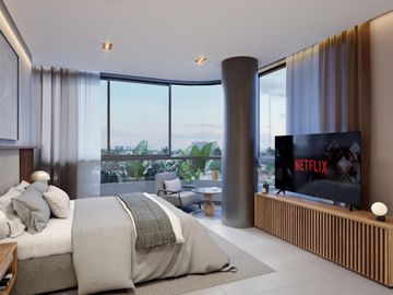 Condominio con jardín, alberca, terraza, venta, Zona Norte, Merida.