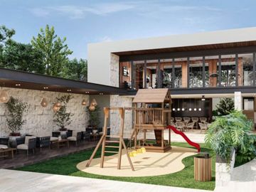 Residencia con jardín, alberca privada, terraza, Cuarto de servicio y sala de tv,  Zona Norte, Merida.