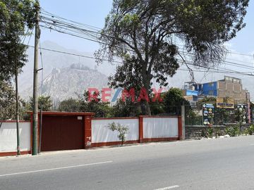 Chaclacayo - Venta De Terreno En Av. Nicolas Ayllón Frente A Banco De La Nación