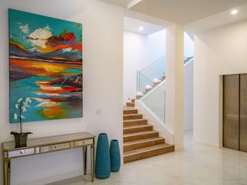 Luxurious contemporary six-bedroom pool villa