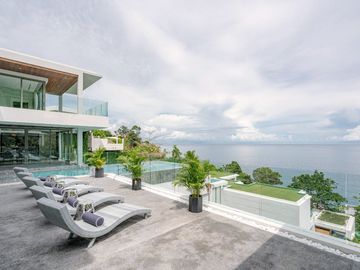 Luxurious contemporary six-bedroom pool villa