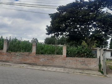 CHECA, vendo terreno 1.500m, con casa y local comercial, servicios básicos