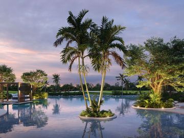 Departamento con club de playa, golf, alberca, en venta Playa del Carmen.