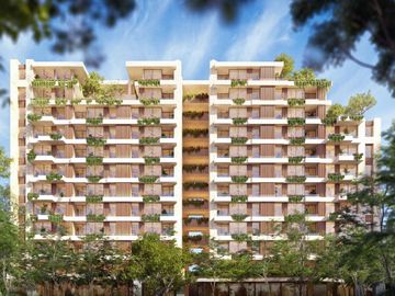 Departamento con club de playa, golf, alberca, en venta Playa del Carmen.