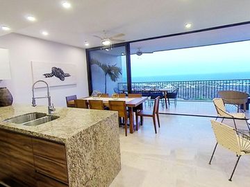 Condominio con vista al mar, alberca infinity zona de grill, gimnasio y spa, venta Cabo San Lucas.