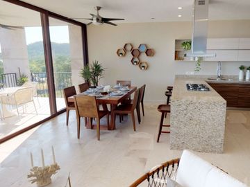 Condominio con vista al mar, alberca infinity zona de grill, gimnasio y spa, venta Cabo San Lucas.