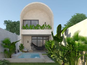 Casa renovada en venta en centro de Mérida con 3 dormitorios
