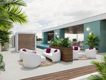 Condo con terraza alberca, Wet bar y jacuzzi, en venta, Quinta Avenida, Playa del Carmen.