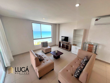 Departamento Dúplex totalmente amoblado en con vista al mar en venta, Sector Barbasquillo cerca a la Quadra Manta Ecuador