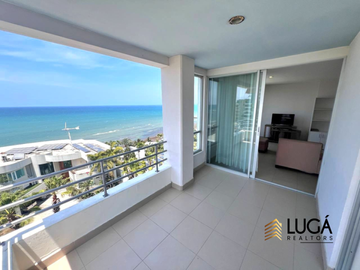 Departamento Dúplex totalmente amoblado en con vista al mar en venta, Sector Barbasquillo cerca a la Quadra Manta Ecuador