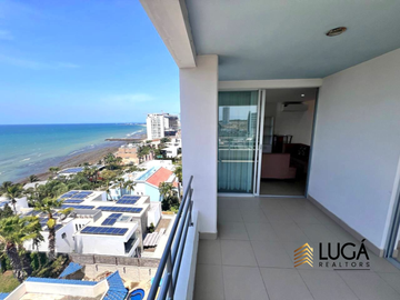 Departamento Dúplex totalmente amoblado en con vista al mar en venta, Sector Barbasquillo cerca a la Quadra Manta Ecuador