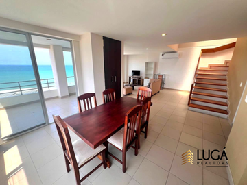 Departamento Dúplex totalmente amoblado en con vista al mar en venta, Sector Barbasquillo cerca a la Quadra Manta Ecuador