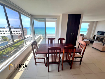 Departamento Dúplex totalmente amoblado en con vista al mar en venta, Sector Barbasquillo cerca a la Quadra Manta Ecuador