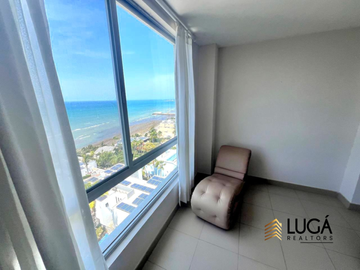 Departamento Dúplex totalmente amoblado en con vista al mar en venta, Sector Barbasquillo cerca a la Quadra Manta Ecuador