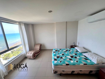 Departamento Dúplex totalmente amoblado en con vista al mar en venta, Sector Barbasquillo cerca a la Quadra Manta Ecuador