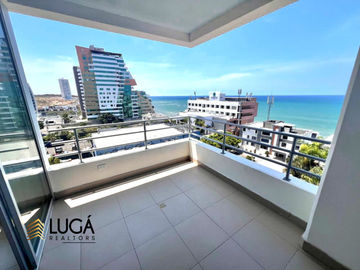 Departamento Dúplex totalmente amoblado en con vista al mar en venta, Sector Barbasquillo cerca a la Quadra Manta Ecuador
