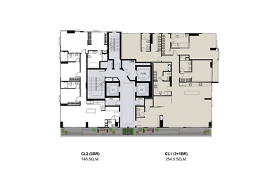 Muniq Langsuan 3+1bed 4bath + maid 2 kitchen 255.45sqm. 125 mil Lumpini view Am: 065619----