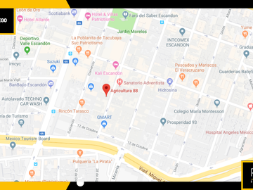 Venta De Departamento En Agricultura,  Escandon 2da Sección, Miguel Hidalgo, Cdmx Cerca De Polanco