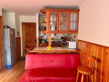 VENTA DEPARTAMENTO PARQUE SUIZO #800 PUCON, 1DORMITORIO,1 BAÑO, 1 ESTACIONAMIENTO