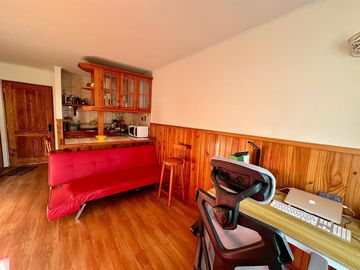 VENTA DEPARTAMENTO PARQUE SUIZO #800 PUCON, 1DORMITORIO,1 BAÑO, 1 ESTACIONAMIENTO