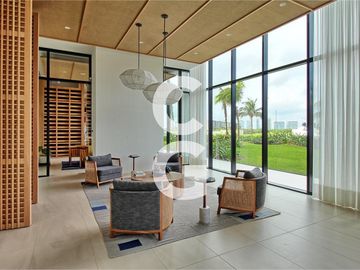 Departamento en Venta en Cancún en SLS Marina Beach Puerto Cancún con Terraza