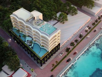 Departamento frente al mar, jacuzzi, gimnasio, pre-construcción, Malecón, Cozumel