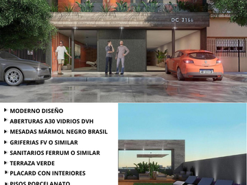 2 Ambientes 52 m² más balcón y patio. Contrafrente. Financiamiento en el Corazón de Villa Urquiza