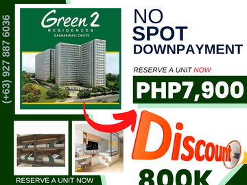 smdc green 2 residences studio unit pre-selling dasmarinas condo