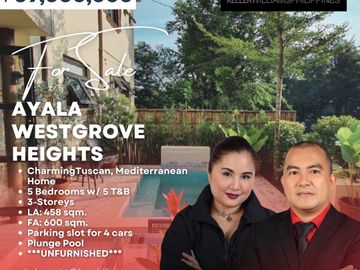 5 Bedroom Charming Mediterranean Home For Sale at Ayala Westgrove Heights
