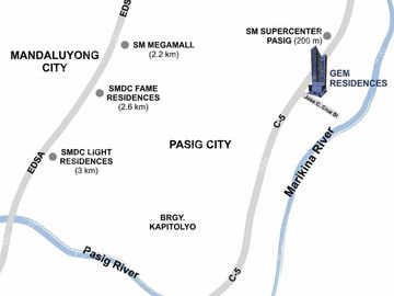 Preselling Studio NO Spot DP SMDC Gem Residences 15k Monthly C5 Pasig