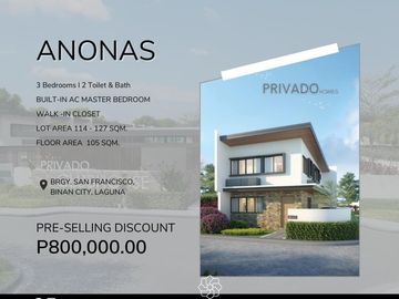 PRIVADO HOMES by Ciudades House and Lot for sale at Brgy. San Francisco, Binan, Laguna