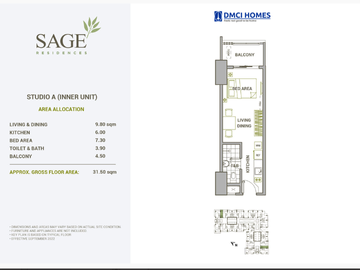 Pre Selling Studio type condo near Edsa Crossing Ortigas Pioneer Edsa Shangrila Boni