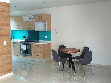 En venta departamento exterior con elevador, bussisnes center y salón de eventos, a 5 mins del metro San Joaquin.