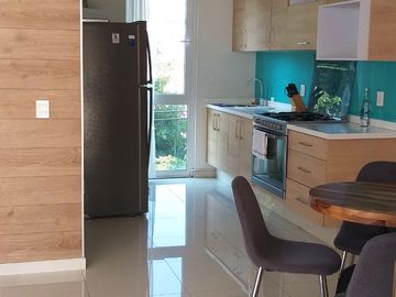 En venta departamento exterior con elevador, bussisnes center y salón de eventos, a 5 mins del metro San Joaquin.
