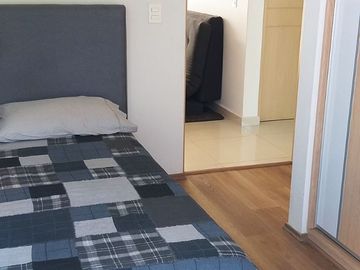 En venta departamento exterior con elevador, bussisnes center y salón de eventos, a 5 mins del metro San Joaquin.