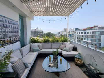 PENTHOUSE DUPLEX EN VENTA EN MIRAFLORES CON SALIDA A PARQUE PRIVADO